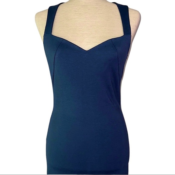NWOT L’Agence Blue Maria Slip sweetheart neck on Dress XS - Picture 8 of 12